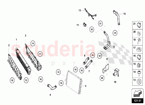 Part Diagram for Lamborghini 4S0121254B