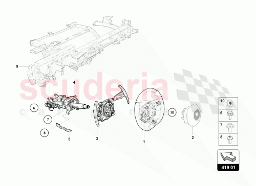 Part Diagram for Lamborghini 4T0419091AR