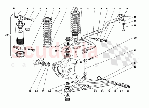 Part Diagram for Lamborghini 008101280