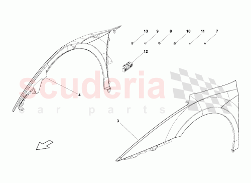 Part Diagram for Lamborghini 407817021
