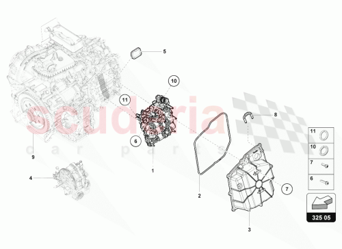 Part Diagram for Lamborghini 0BH325147