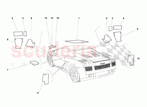 Part Diagram for Lamborghini 400863814A