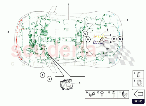 Part Diagram for Lamborghini 420971503B
