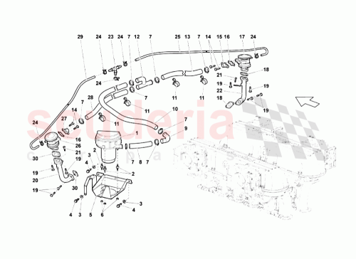 Part Diagram for Lamborghini 07M131583A