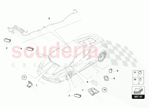 Part Diagram for Lamborghini 4T0947415B