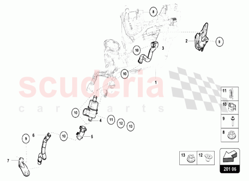 Part Diagram for Lamborghini 4S0201752