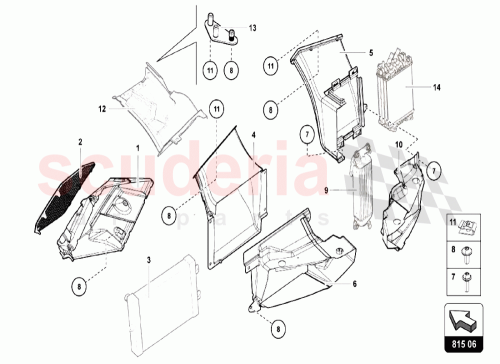Part Diagram for Lamborghini 470825326B