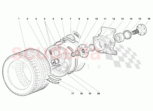 Part Diagram for Lamborghini 005234416
