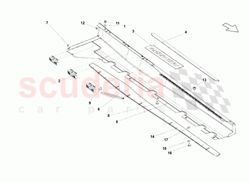 Part Diagram for Lamborghini N90857301