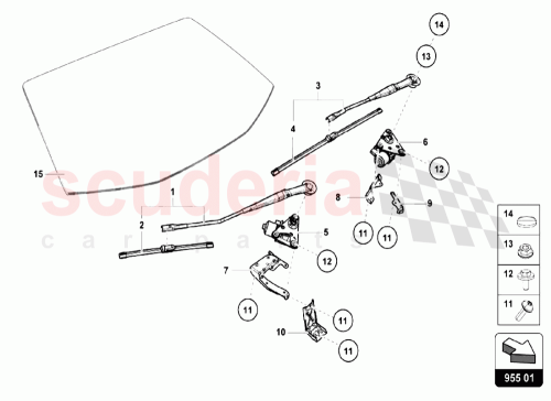 Part Diagram for Lamborghini 4T1955459