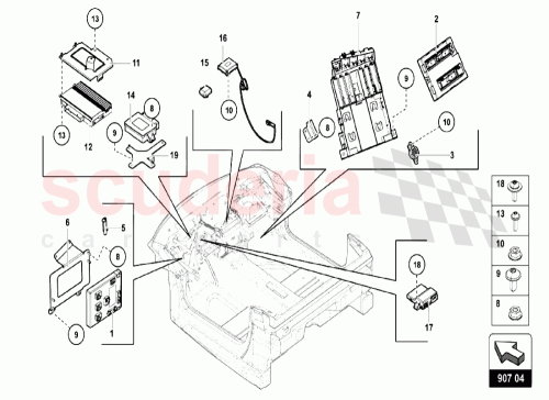 Part Diagram for Lamborghini 8K0907064KF