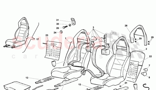 Part Diagram for Lamborghini 0075009199