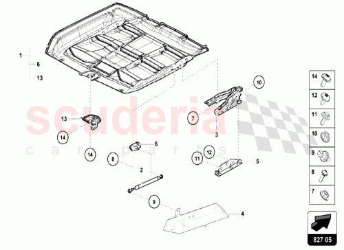 Part Diagram for Lamborghini 4T7827085
