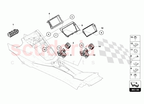 Part Diagram for Lamborghini 470863567A
