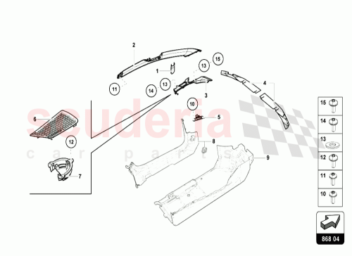 Part Diagram for Lamborghini 4T0867234