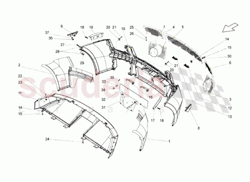 Part Diagram for Lamborghini 08J458900