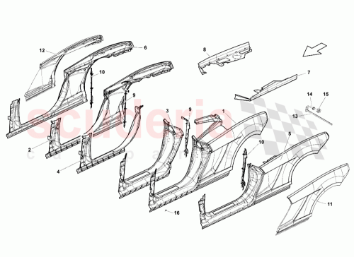Part Diagram for Lamborghini 407809009