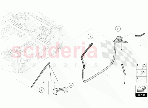 Part Diagram for Lamborghini 4T7871415A