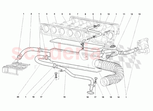Part Diagram for Lamborghini 001532654
