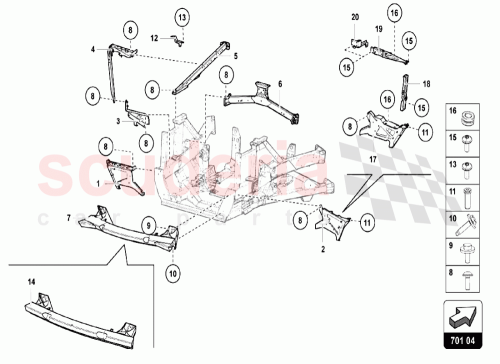 Part Diagram for Lamborghini 470813381