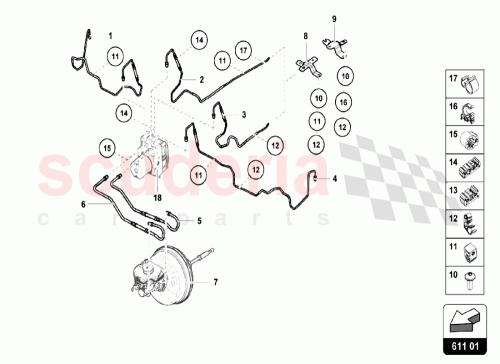 Part Diagram for Lamborghini 4S1614705A