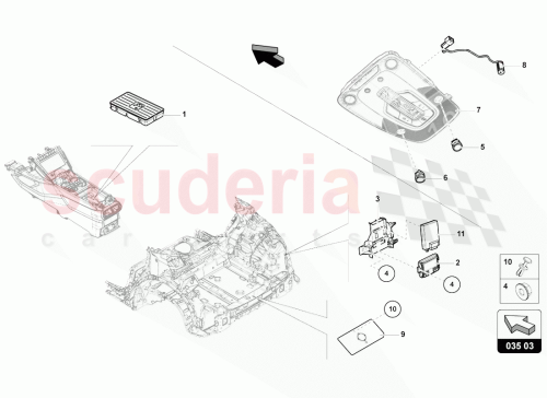Part Diagram for Lamborghini 4M0035711