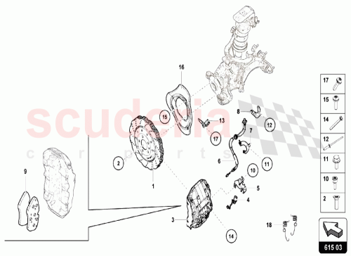 Part Diagram for Lamborghini 4S0698151B