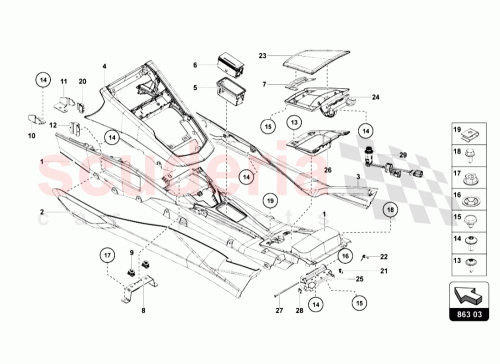 Part Diagram for Lamborghini 470863300
