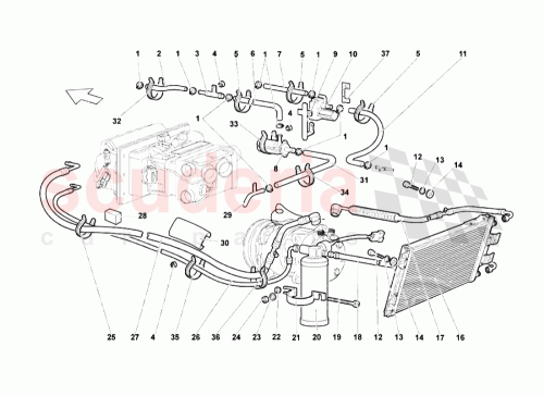 Part Diagram for Lamborghini 414260709A