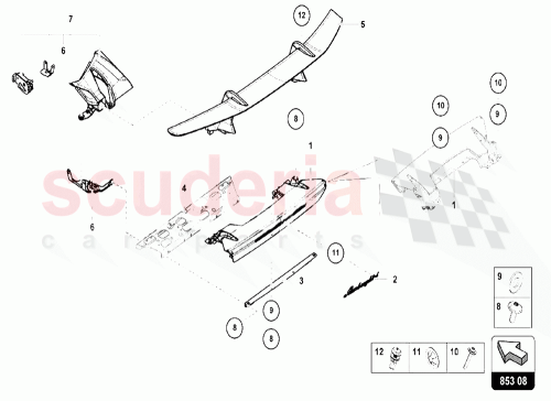 Part Diagram for Lamborghini 4T0853742