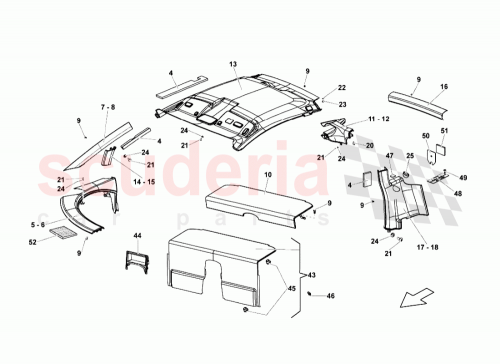 Part Diagram for Lamborghini 408867288G