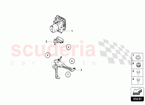 Part Diagram for Lamborghini 4S0614517GBEF