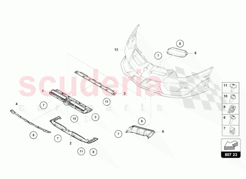 Part Diagram for Lamborghini 470807055B