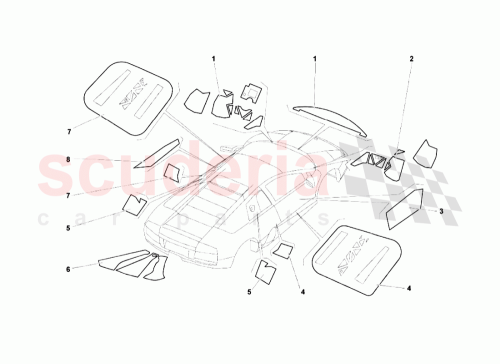 Part Diagram for Lamborghini 310147025