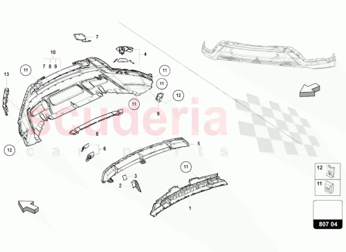 Part Diagram for Lamborghini 4ML807215