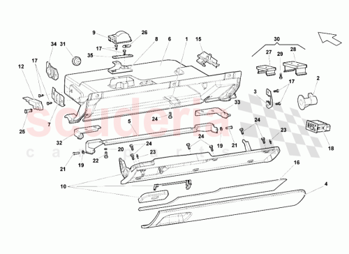 Part Diagram for Lamborghini 401857041F
