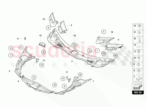 Part Diagram for Lamborghini 470853510H