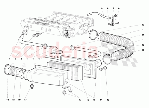 Part Diagram for Lamborghini 001334059