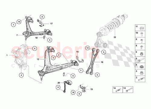 Part Diagram for Lamborghini 470407152F