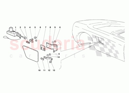 Part Diagram for Lamborghini 008610503