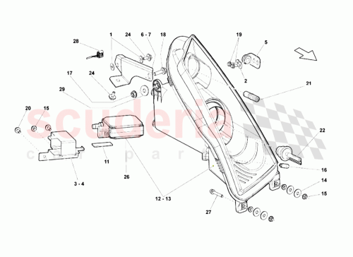 Part Diagram for Lamborghini N116974