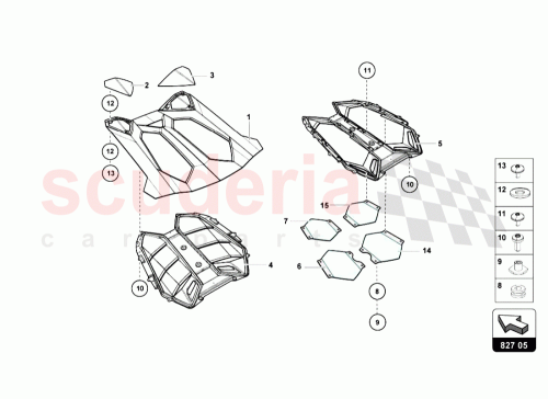 Part Diagram for Lamborghini 475827631C