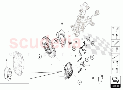 Part Diagram for Lamborghini 4S0611847E