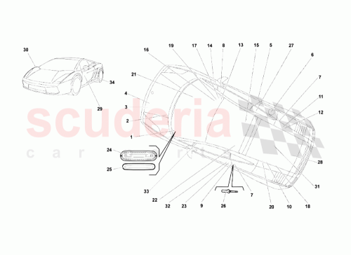 Part Diagram for Lamborghini 400010523A
