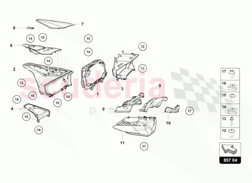 Part Diagram for Lamborghini 4T0920900M
