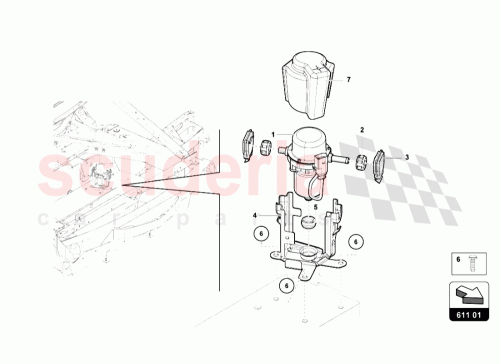 Part Diagram for Lamborghini 470611357