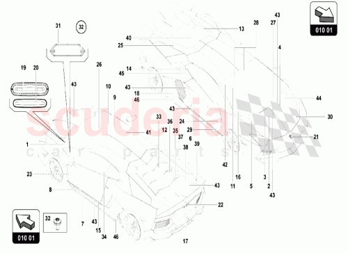 Part Diagram for Lamborghini 472010519