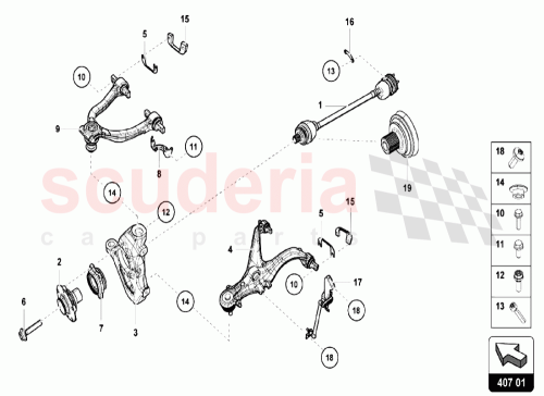 Part Diagram for Lamborghini 4T0407151E