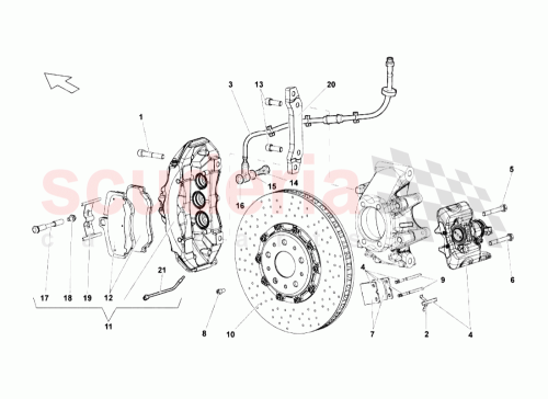 Part Diagram for Lamborghini 410611775A