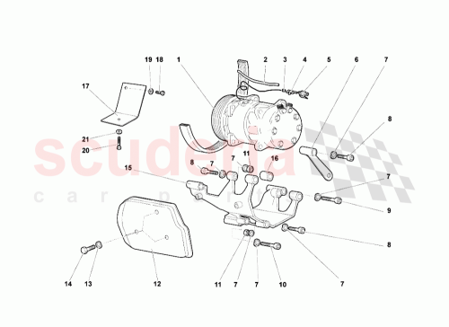 Part Diagram for Lamborghini 008100876